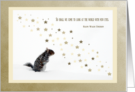 Squirrel, New years card
