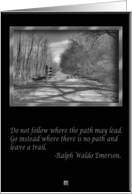 Trail of Shadows, New years card