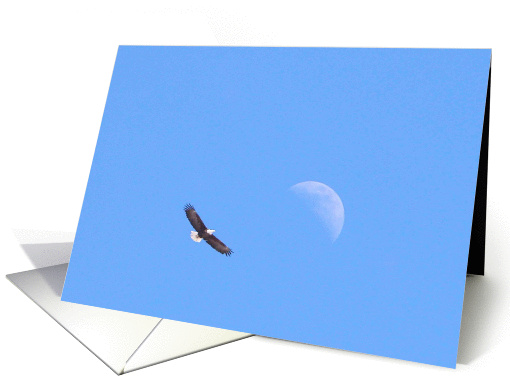 Eagle to the Moon/Birthday card (330245)