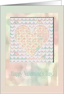 Pastel Hearts and Flowers, Valentine’s Day card