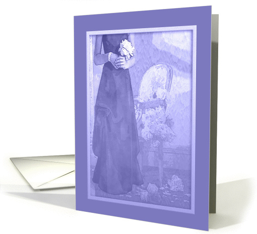 Will you by my Junior Bridesmaid?, Girl in Faded Lavender Dress card