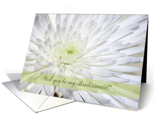 White Mum, Bridesmaid card (370400)