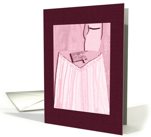 Will you be our Guest Book Attendant?, Pink card (375748)