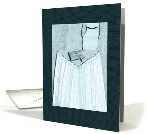 Will you be our Guest Book Attendant?, Teal card (375750)