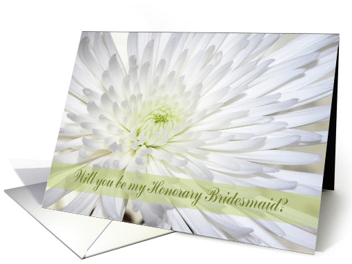 Chrysanthemum, Will you be my Honorary Bridesmaid? card (388227)
