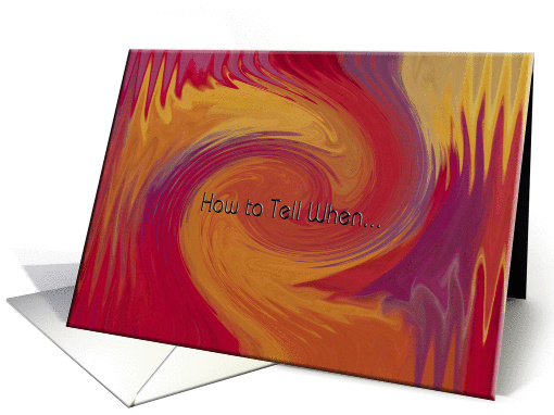 How to Tell When... card (389593)