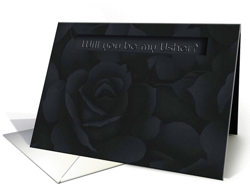 Will you be my Usher?/Rose card (390334)