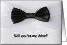 Will you be my Usher?, Bow card
