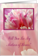 Will You Be My Matron of Honor?, Sister, Peony card