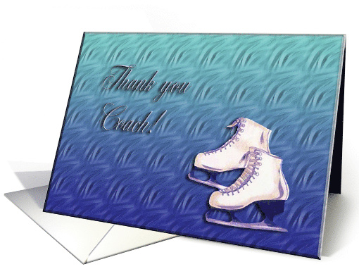 Thank you to Ice Skating Coach, Figure Skating card (394212)
