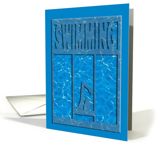 Thank you to Swimming Coach! card (396305)