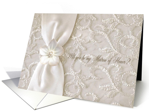 Pastel Flower, Will you be my Matron of Honor? card (396775)