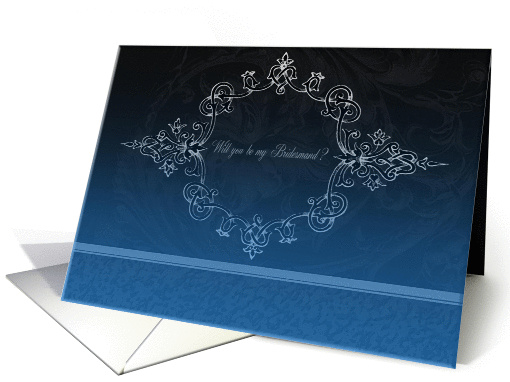 Blue Design, Will you be my Bridesmaid? card (396810)