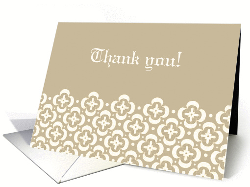 Thank you to Sister in Law for being Bridesmaid, Tan Design card