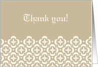 Thank you to Sister in Law for being Bridesmaid, Tan Design card