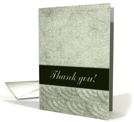Thank you to Sister for being Bridesmaid, Gray Green Shell Design card