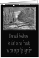 You walk beside me, Birth Mother card