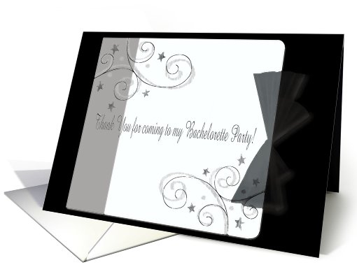 Thank You for coming to my Bachelorette Party card (419396)