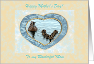 Happy Mother’s Day!, Ducks and Heart card