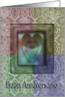 Buon Anniversario, Happy Anniversary in Italian, Heart card