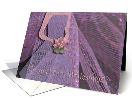 Will you be my Bridesmaid?, Purple card (431575)