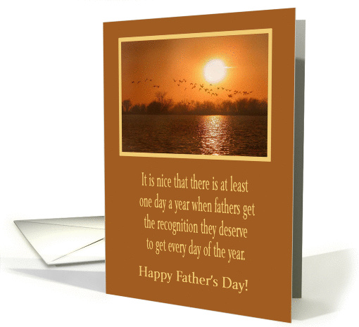 Happy Father's Day, For Friend, Flight at Sunset card (436484)