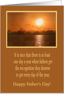 Happy Father’s Day, For Friend, Flight at Sunset card