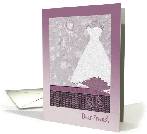 Dear Friend, Will you be my Bridesmaid?, Dress, Plum... (441773)