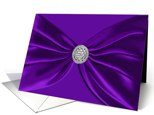 Will you be my Bridesmaid?, Purple Satin Sash card (442477)