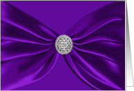 Will you be my Bridesmaid?, Purple Satin Sash card