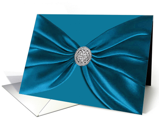 Will you be my Bridesmaid?, Blue Satin Sash card (442480)