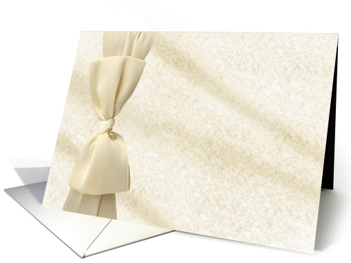 Thank you, Maid of Honor, Cream Bow card (444414)