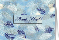 Thank you, Reader, Blue Leaves card
