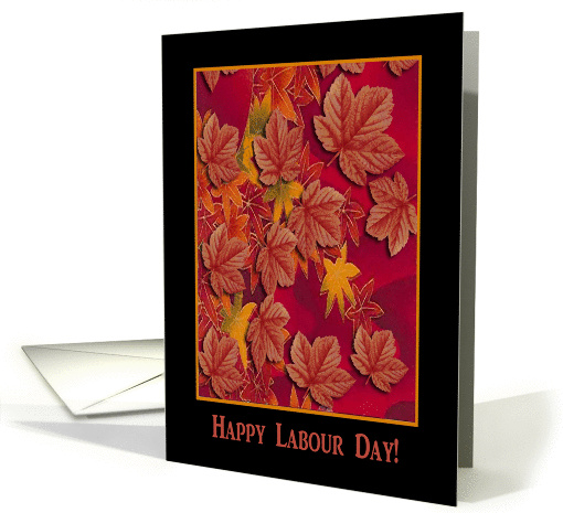 Happy Labour Day, Canadian, Maple Leaves card (459549)