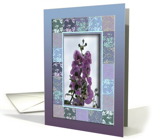 Larkspur, July's Birth Flower card (466355)