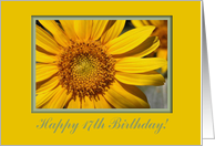 Sunflower, 17th Birthday My Daughter card