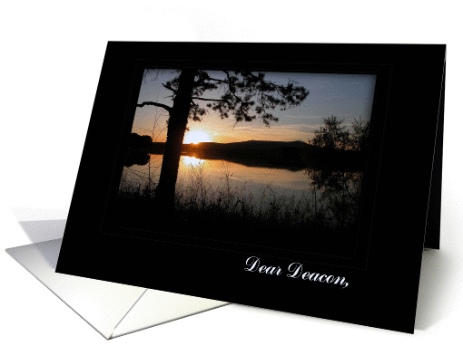 Mountain Sunset, Birthday for Deacon card (507114)