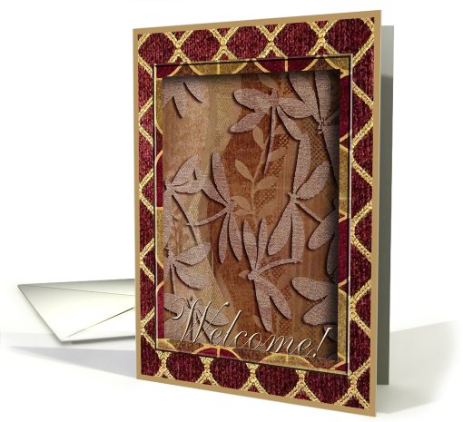 Dragonfly Tapestry / Welcome! card (509648)
