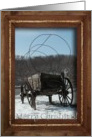 Covered Wagon / Merry Christmas card