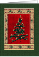 Christmas Tree with Stars, From our House, Home to yours card