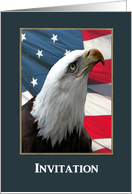 Eagle with American Flag, Eagle Scout Award Invitation card