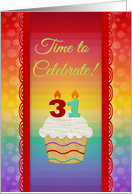 Cupcake with Number Candles, Time to Celebrate 31 Years Old Invitation card