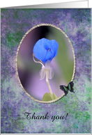 Water Iris, Administrative Professionals Day, Thank you, Custom Text card