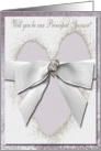 Lavender Heart with Bow, Principal Sponsor card