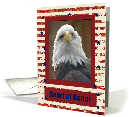 Eagle with Stars Eagle Scout Court of Honor Invitation card (585252)