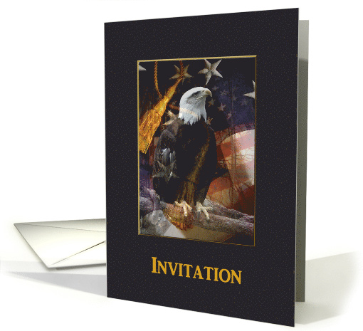 Eagle with American Flag with Tassels, Eagle Scout Award... (593397)