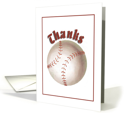 Thank you, Coach, Baseball card (603794)