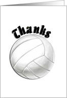 Thank you, Coach, Volleyball card