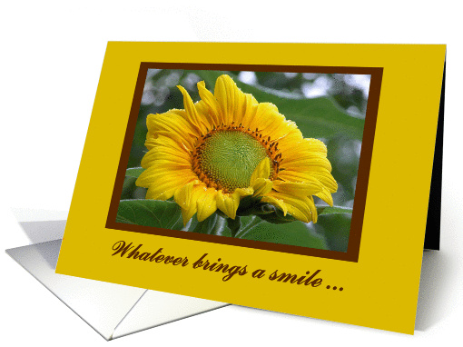 Mother's Day, To Wife From Husband, Sunflower with rain drops card