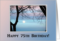 Birthday, 75th, To Husband, Pastel Sky card